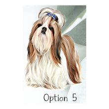 Load image into Gallery viewer, Custom Shih Tzu Ornament, Shih Tzu Gift - Choose from 5 Graphic Options