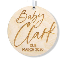Load image into Gallery viewer, Personalized Pregnancy Announcement Ornament