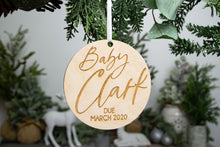 Load image into Gallery viewer, Personalized Pregnancy Announcement Ornament