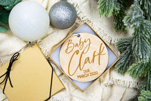 Load image into Gallery viewer, Personalized Pregnancy Announcement Ornament