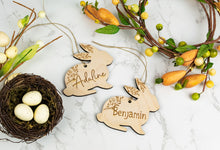 Load image into Gallery viewer, Floral Easter Bunny Basket Tag