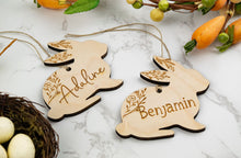 Load image into Gallery viewer, Floral Easter Bunny Basket Tag