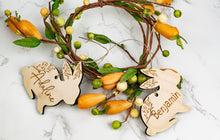 Load image into Gallery viewer, Floral Easter Bunny Basket Tag