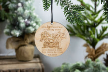 Load image into Gallery viewer, Our first Christmas in our New Home with Address Ornament, Housewarming Gift