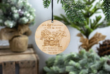 Load image into Gallery viewer, Our first Christmas in our New Home with Address Ornament, Housewarming Gift