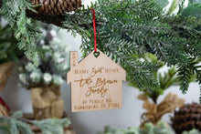 Load image into Gallery viewer, Personalized Home Sweet Home Ornament, Realtor Closing Gift