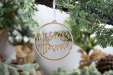 Load image into Gallery viewer, Mr and Mrs Ornament, Newlywed Gift