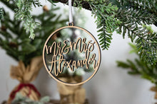 Load image into Gallery viewer, Mr and Mrs Ornament, Newlywed Gift
