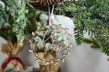 Load image into Gallery viewer, Newlywed Chistmas Ornament, Family Ornament