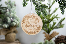 Load image into Gallery viewer, First Christmas as Mr and Mrs Ornament
