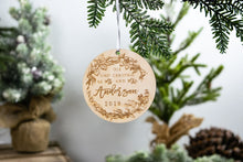 Load image into Gallery viewer, First Christmas as Mr and Mrs Ornament