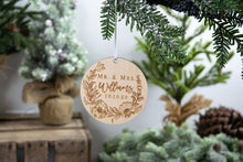 Load image into Gallery viewer, Mr and Mrs Ornament, Last Name Ornament, Wedding Gift for Couple