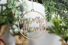 Load image into Gallery viewer, Mr and Mrs Ornament, Newlywed Gift