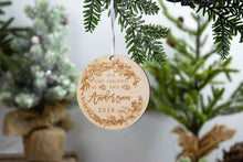 Load image into Gallery viewer, First Christmas as Mr and Mrs Ornament