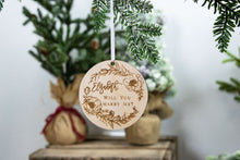 Load image into Gallery viewer, Proposal Ornament, "Will You Marry Me?"