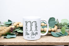 Load image into Gallery viewer, Personalized Monogram Rose Letter Mug - Gift for Bride - Set Option Avaliable