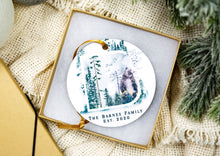 Load image into Gallery viewer, Personalized Rustic Woodland Family Christmas Ornament