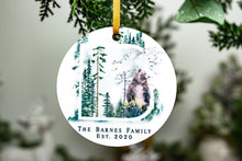 Load image into Gallery viewer, Personalized Rustic Woodland Family Christmas Ornament