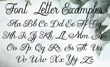 Load image into Gallery viewer, Personalized Floral Wedding Ring Box, Double Slotted Walnut Ring Box with First Names and Date