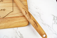 Load image into Gallery viewer, Personalized Palm Frond Wooden Spoon with First Names and Wedding Date, Custom Wedding Gift