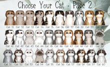 Load image into Gallery viewer, Custom Cat Ornament, Personalized Cat Gift - Choose from 86 Cat Options
