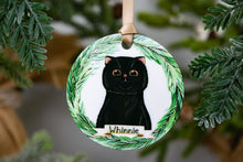 Load image into Gallery viewer, Custom Cat Ornament, Personalized Cat Gift - Choose from 86 Cat Options
