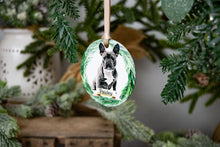 Load image into Gallery viewer, Custom French Bulldog Christmas Ornament - French Bulldog Gifts - Choose from 7 Graphic Options