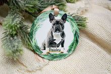 Load image into Gallery viewer, Custom French Bulldog Christmas Ornament - French Bulldog Gifts - Choose from 7 Graphic Options