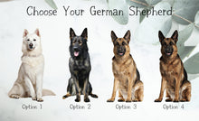 Load image into Gallery viewer, Custom German Shepherd Ornament - Personalized Dog Ornament - Choose from 4 Graphic Options