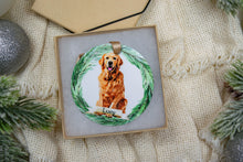 Load image into Gallery viewer, Custom Golden Retriever Ornament, Personalized Dog Ornament - Choose from 4 Graphic Options