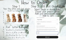 Load image into Gallery viewer, Custom Golden Retriever Ornament, Personalized Dog Ornament - Choose from 4 Graphic Options