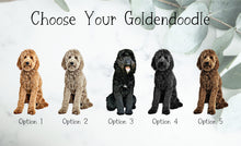 Load image into Gallery viewer, Custom Goldendoodle Ornament, Personalized Doodle Ornament - Choose from 5 Graphic Options