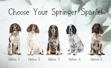 Load image into Gallery viewer, Custom Springer Spaniel Ornament, Personalized Dog Ornament - Choose from 5 Graphic Options