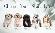 Load image into Gallery viewer, Custom Shih Tzu Ornament, Shih Tzu Gift - Choose from 5 Graphic Options