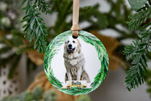 Load image into Gallery viewer, Custom Great Pyrenees Ornament - Great Pyrenees Gifts, Personalized Dog Ornament - Choose from 3 Graphic Options