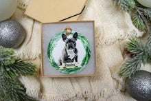 Load image into Gallery viewer, Custom French Bulldog Christmas Ornament - French Bulldog Gifts - Choose from 7 Graphic Options