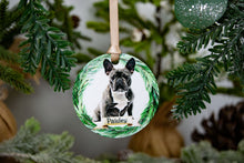 Load image into Gallery viewer, Custom French Bulldog Christmas Ornament - French Bulldog Gifts - Choose from 7 Graphic Options