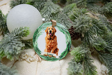Load image into Gallery viewer, Custom Golden Retriever Ornament, Personalized Dog Ornament - Choose from 4 Graphic Options