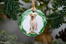Load image into Gallery viewer, Custom Labrador Ornament, Personalized Dog Ornament - Choose from 4 Graphics