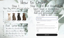 Load image into Gallery viewer, Custom Labrador Ornament, Personalized Dog Ornament - Choose from 4 Graphics