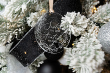 Load image into Gallery viewer, Acrylic Sister Est to Auntie Est Christmas Ornament - Christmas Baby Announcement for Sister