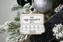 Load image into Gallery viewer, One Eggspensive Year Ornament - Funny 2023 Christmas Ornaments