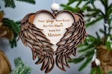 Load image into Gallery viewer, 3D Wooden Personalized Memorial Ornament - Sympathy gift for Loss of Family