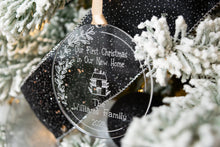 Load image into Gallery viewer, Acrylic Our First Christmas in Our New Home Ornament - Cottage Style
