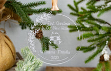 Load image into Gallery viewer, Acrylic Our First Christmas in Our New Home Ornament - Cottage Style