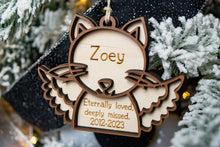 Load image into Gallery viewer, Handmade Personalized Cat Memorial Ornament - Pet Bereavement Gift