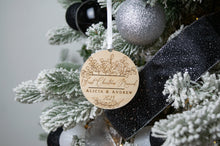 Load image into Gallery viewer, First Christmas Married Ornament - Eucalyptus Design