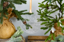 Load image into Gallery viewer, Acrylic First Christmas as Grandparents to Personalized Baby Name Ornament - Eucalyptus Boho Ornament
