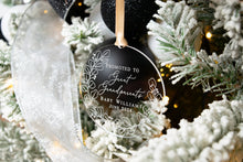 Load image into Gallery viewer, Acrylic Personalized Promoted to Great Grandparents Christmas Ornament - Eucalyptus Wreath Ornament