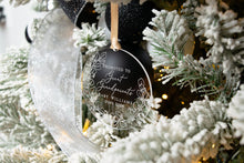 Load image into Gallery viewer, Acrylic Personalized Promoted to Great Grandparents Christmas Ornament - Eucalyptus Wreath Ornament